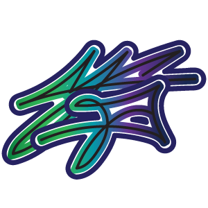 graffiti style sticker IR